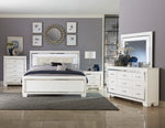 Allura Queen Bed W/LED WHITE