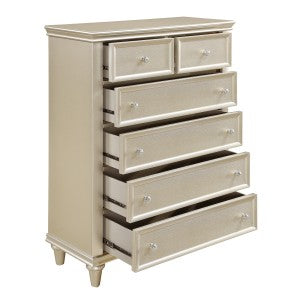 Celandine 5 Drawer Chest SILVER