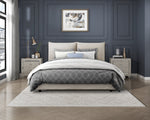 Linna Queen Platform Bed BEIGE