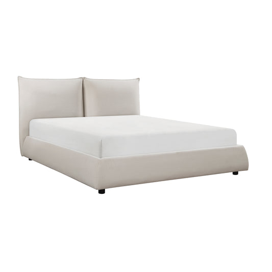 Linna Queen Platform Bed BEIGE