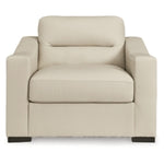 Treasure Trove Leather Chair and a Half ALMOND