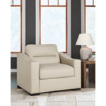 Treasure Trove Leather Chair and a Half ALMOND