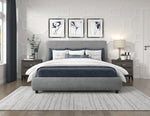 Alford Queen Platform Bed GREY