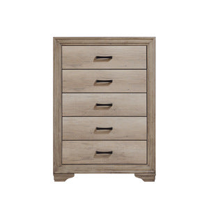 Lonan 5 Drawer Chest NATURAL