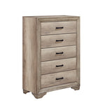 Lonan 5 Drawer Chest NATURAL