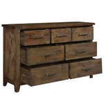 Jerrick Dresser SOLID WOOD-BURNISHED BROWN