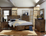 Jerrick 5 Drawer Chest SOLID WOOD - BROWN