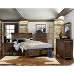 Jerrick Dresser SOLID WOOD-BURNISHED BROWN