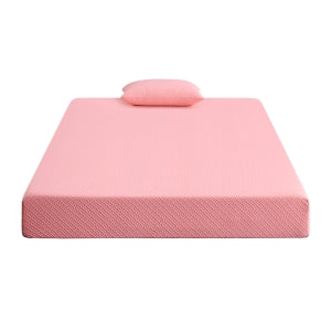 Leo 7" Full Gel-Infused Memory Foam Pink