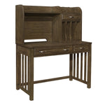 Blanche Desk W/Hutch BROWN GREY