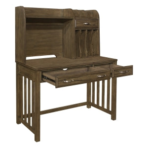Blanche Desk W/Hutch BROWN GREY