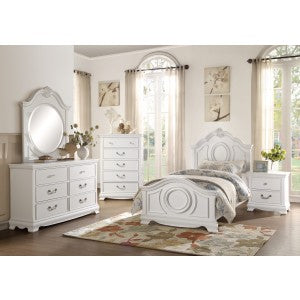 Lucida Twin Bed WHITE