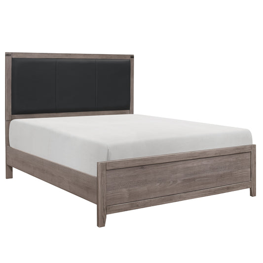 Woodrow Queen Bed BROWNISH GREY