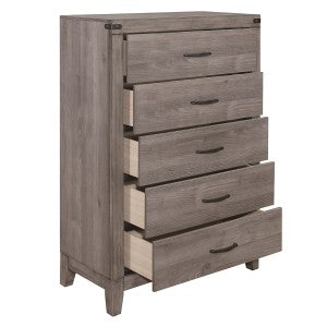 Woodrow 5 Drawer Chest BROWNISH GREY