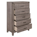 Woodrow 5 Drawer Chest BROWNISH GREY