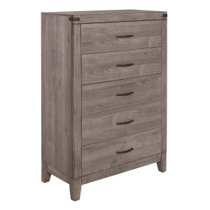Woodrow 5 Drawer Chest BROWNISH GREY