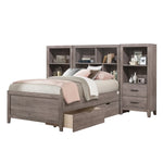 Woodrow 4pc Set Twin Wall Bed with Toy Boxes