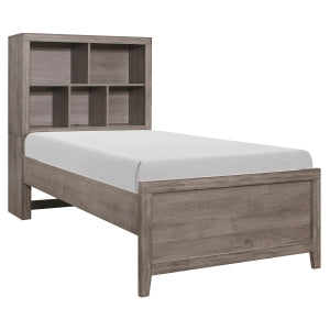 Woodrow 4pc Set Twin Wall Bed with Toy Boxes