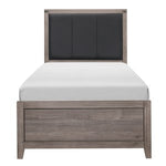 Twin Woodrow Bed BROWNISH GREY