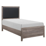 Twin Woodrow Bed BROWNISH GREY