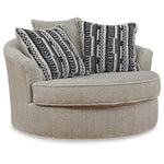 Calnita Oversized Swivel Accent Chair SISAL