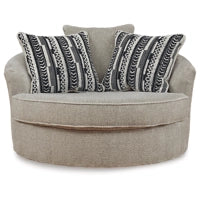 Calnita Oversized Swivel Accent Chair SISAL