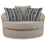 Calnita Oversized Swivel Accent Chair SISAL