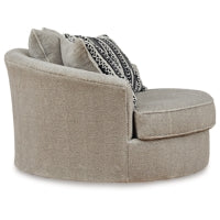 Calnita Oversized Swivel Accent Chair SISAL