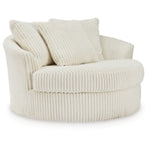 Lindyn Oversized Swivel Accent Chair IVORY