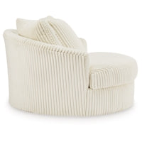 Lindyn Oversized Swivel Accent Chair IVORY