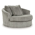 Lindyn Oversized Swivel Accent Chair FOG