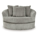 Lindyn Oversized Swivel Accent Chair FOG