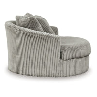Lindyn Oversized Swivel Accent Chair FOG