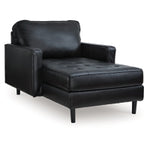 Bryceview Leather Chaise ONYX