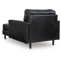Bryceview Leather Chaise ONYX