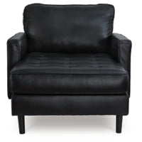 Bryceview Leather Chaise ONYX