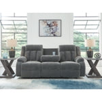Observation REC PWR Sofa w/Drop Down Table STEEL