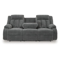Observation REC PWR Sofa w/Drop Down Table STEEL