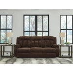 Observation REC PWR Sofa w/Drop Down Table CHOCOLATE