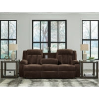 Observation REC PWR Sofa w/Drop Down Table CHOCOLATE