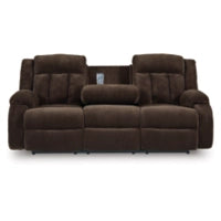 Observation REC PWR Sofa w/Drop Down Table CHOCOLATE