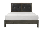 Edina Queen Bed DARK GREY