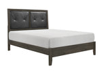 Edina Queen Bed DARK GREY