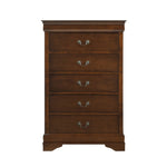 Mayville 5 Drawer Chest BROWN CHERRY