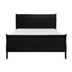 Mayville Queen Sleigh Bed BLACK