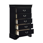Mayville 5 Drawer Chest BLACK