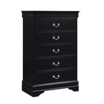 Mayville 5 Drawer Chest BLACK