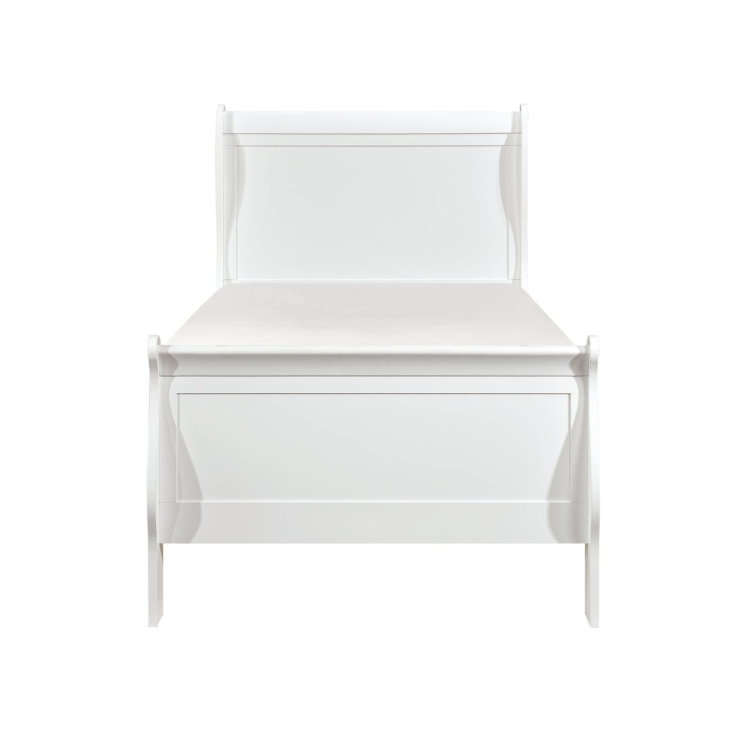 Mayville Sleigh Bed WHITE
