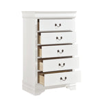 Mayville 5 Drawer Chest WHITE
