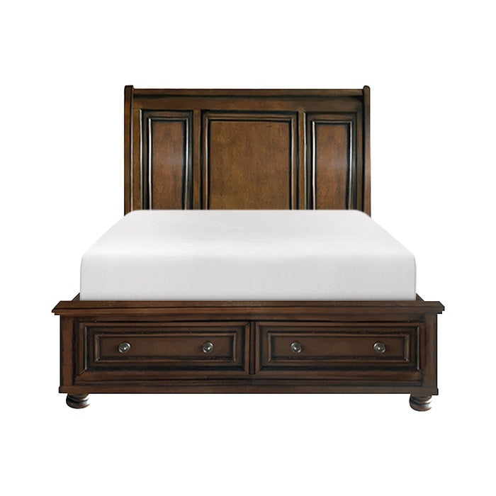 Cumberland Queen Storage Platform Bed CHERRY